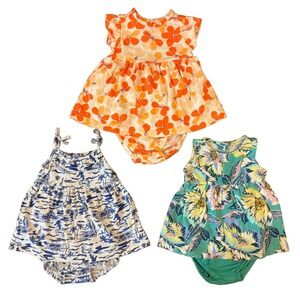 Carters Baby Girl Clothes Lot 3 Months Dresses Matching Bloomers Outfits Summer